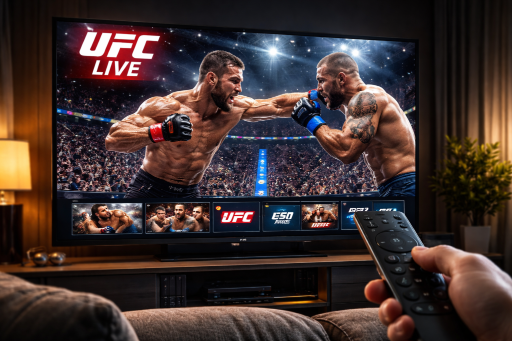 Watch UFC live in USA using IPTV streaming service Waveliz with HD sports channels