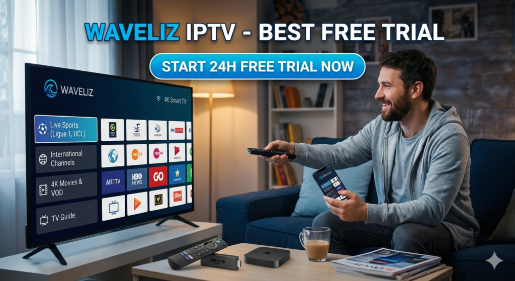 waveliz iptv free trial streaming with 4k in 2026
